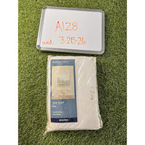 Mainstays Marjorie White Scarf 59in x 216in